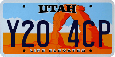 UT license plate Y204CP