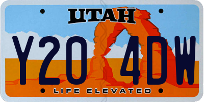 UT license plate Y204DW