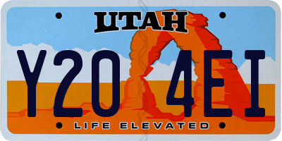 UT license plate Y204EI