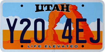 UT license plate Y204EJ
