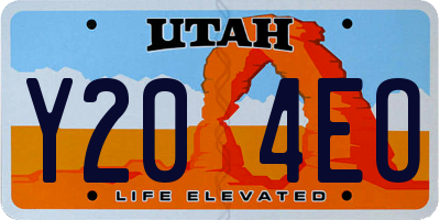 UT license plate Y204EO