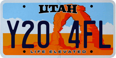 UT license plate Y204FL