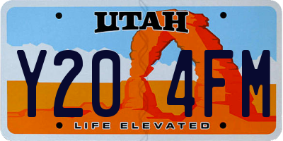 UT license plate Y204FM