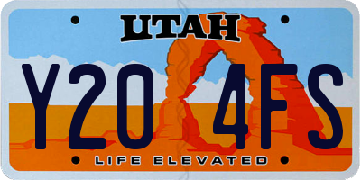 UT license plate Y204FS