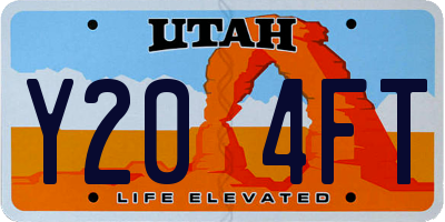 UT license plate Y204FT