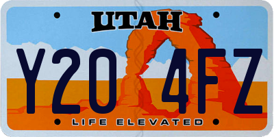 UT license plate Y204FZ