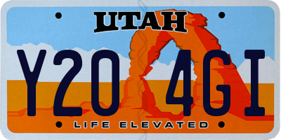UT license plate Y204GI