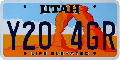 UT license plate Y204GR