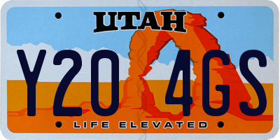 UT license plate Y204GS