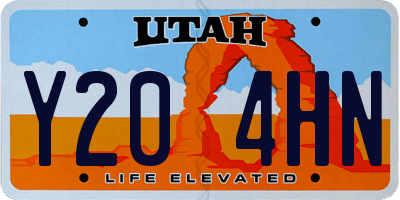 UT license plate Y204HN