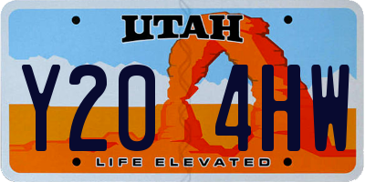 UT license plate Y204HW
