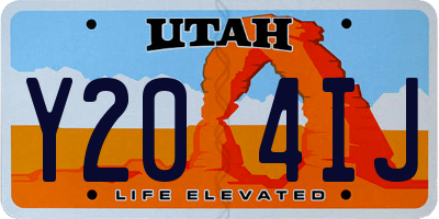 UT license plate Y204IJ