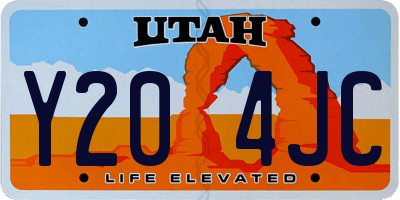 UT license plate Y204JC