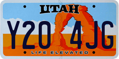 UT license plate Y204JG