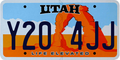 UT license plate Y204JJ