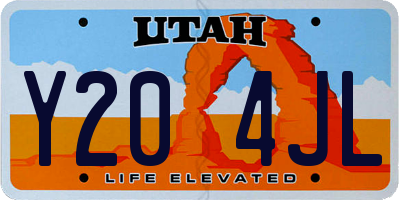UT license plate Y204JL