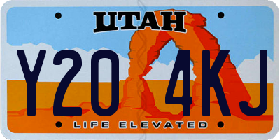 UT license plate Y204KJ