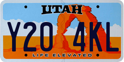 UT license plate Y204KL