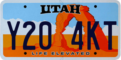 UT license plate Y204KT