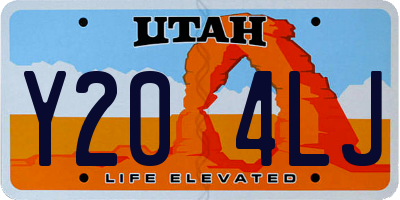 UT license plate Y204LJ