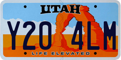 UT license plate Y204LM