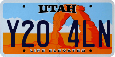 UT license plate Y204LN