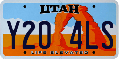 UT license plate Y204LS