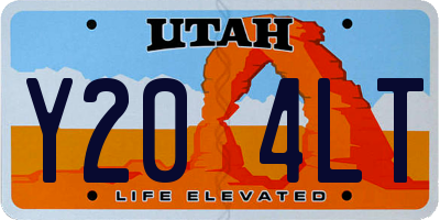 UT license plate Y204LT