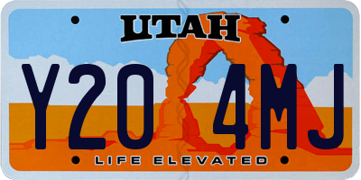 UT license plate Y204MJ