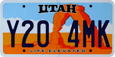 UT license plate Y204MK