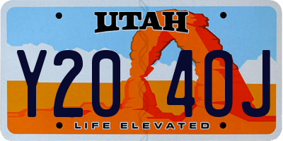 UT license plate Y204OJ