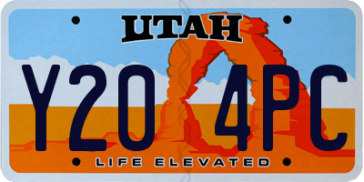 UT license plate Y204PC
