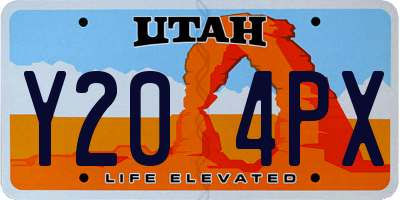 UT license plate Y204PX