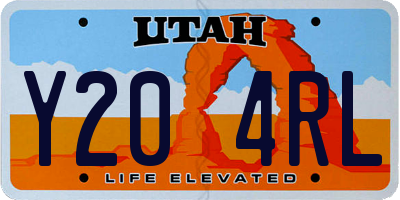 UT license plate Y204RL