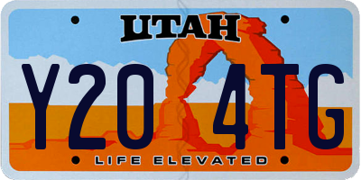 UT license plate Y204TG
