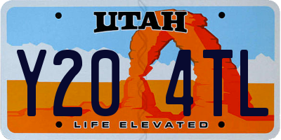 UT license plate Y204TL