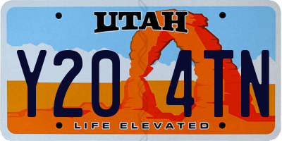 UT license plate Y204TN