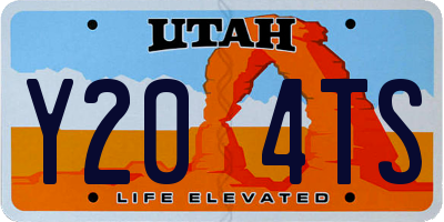 UT license plate Y204TS