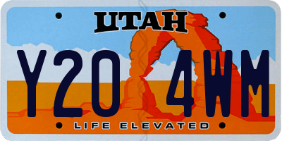UT license plate Y204WM