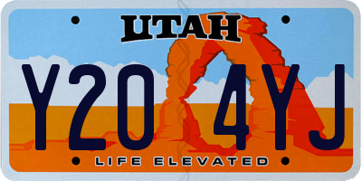 UT license plate Y204YJ