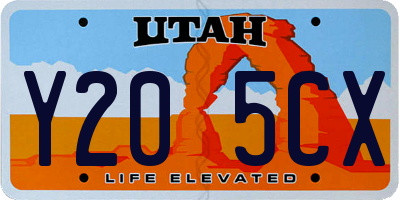 UT license plate Y205CX