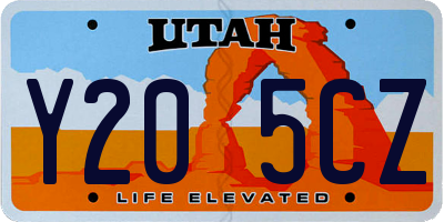UT license plate Y205CZ