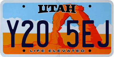 UT license plate Y205EJ