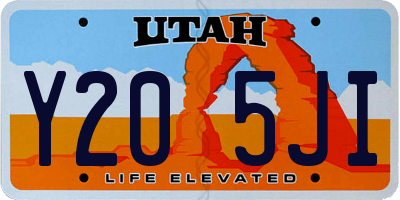 UT license plate Y205JI