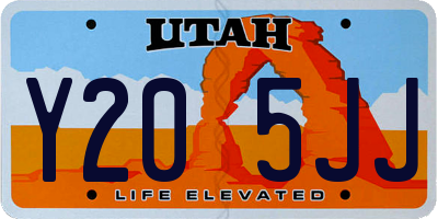 UT license plate Y205JJ