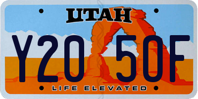 UT license plate Y205OF