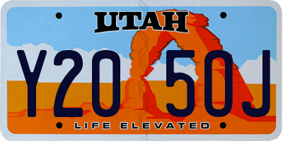UT license plate Y205OJ