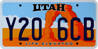 UT license plate Y206CB