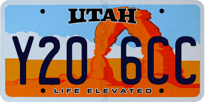 UT license plate Y206CC
