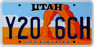 UT license plate Y206CH